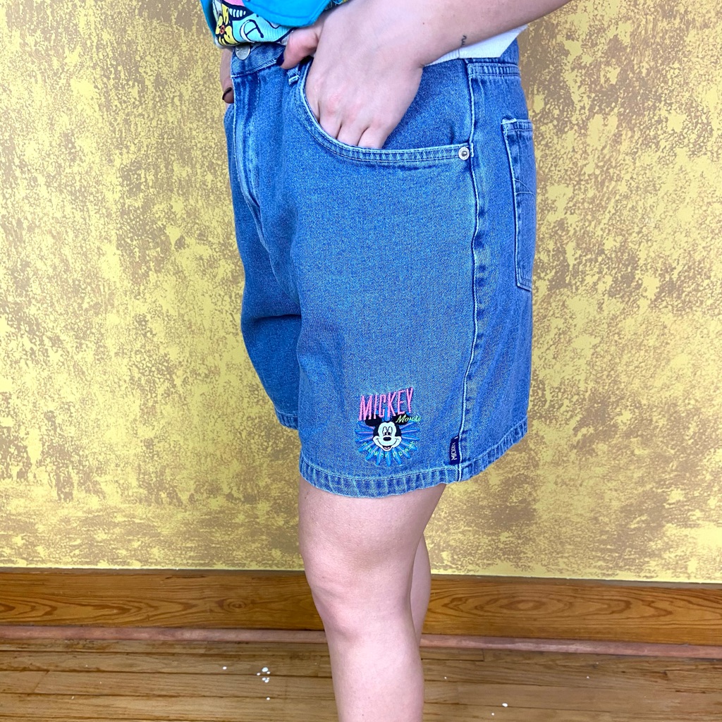 Vintage Mickey Mouse Flower Power Shorts
